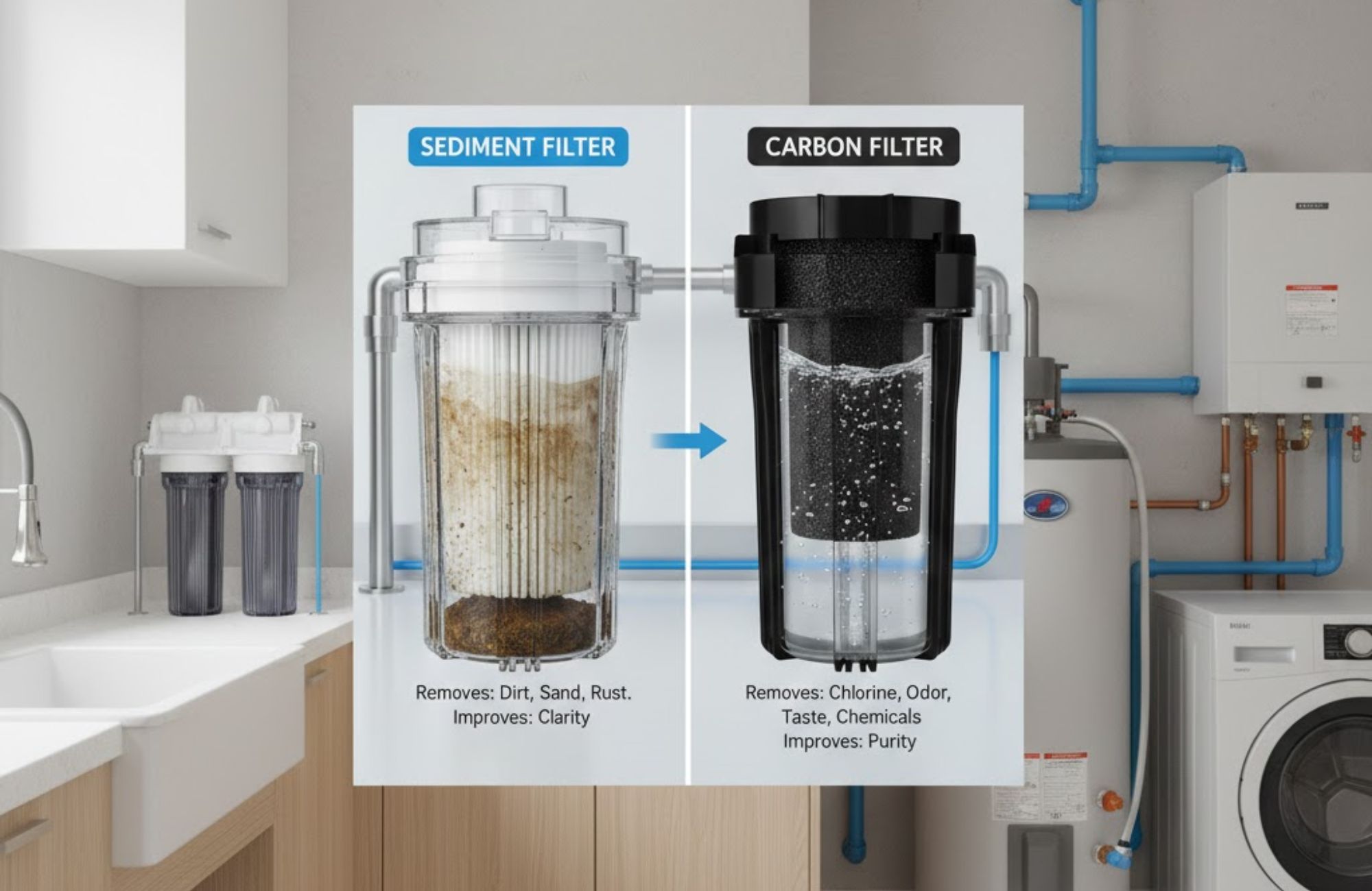 Sediment Filter vs Carbon Filter Which Is Right for Your Water