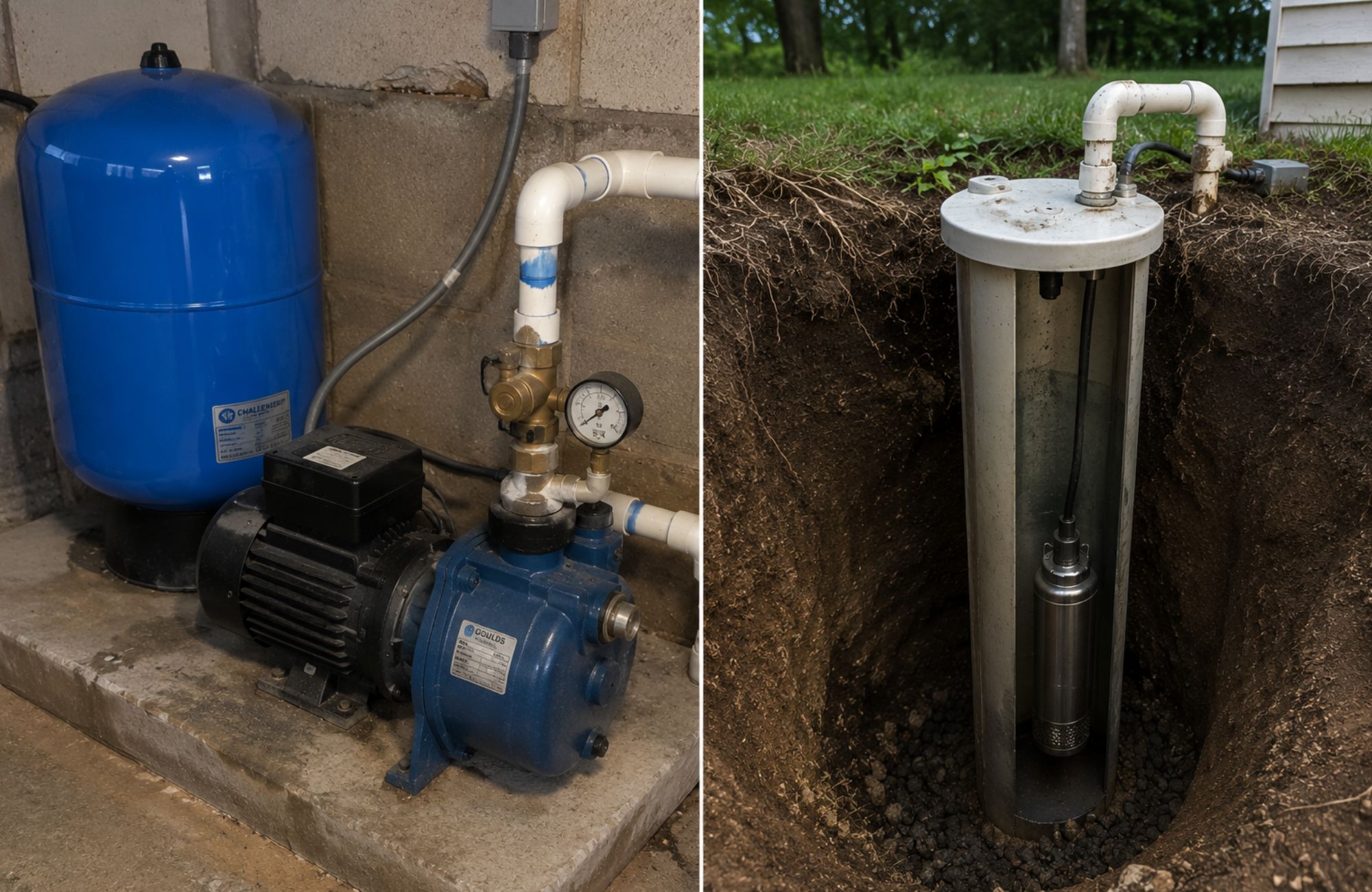 jet pump vs submersible pump