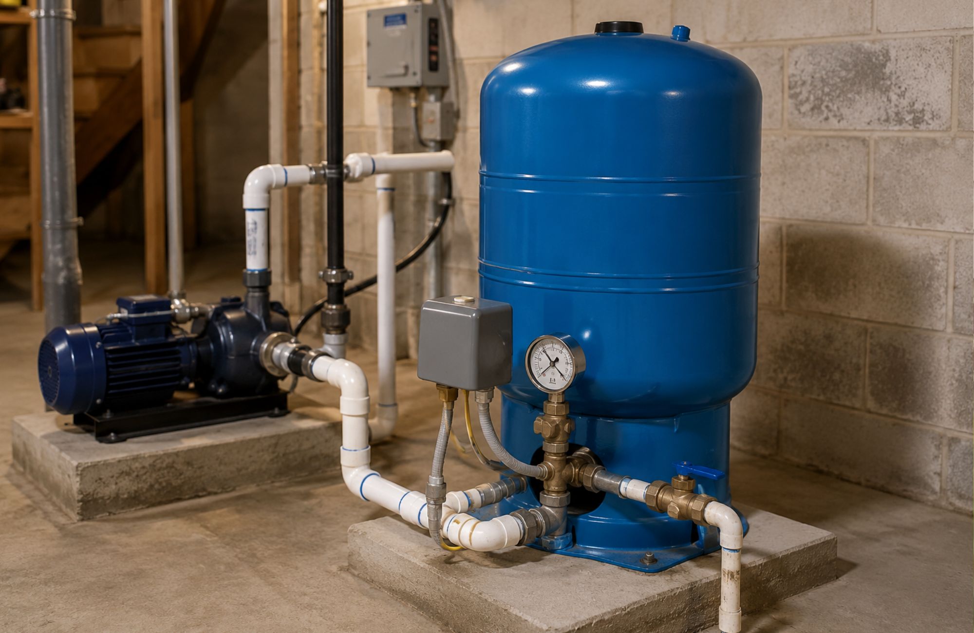 well pressure system